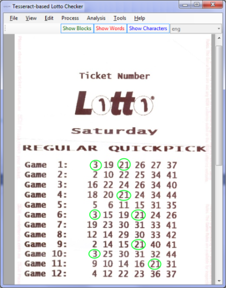 Lotto Checker Screenshot